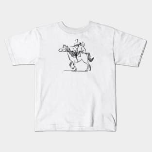 Boy, Horse, and Dog Kids T-Shirt